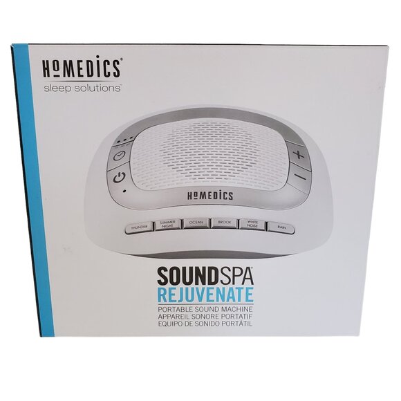 Homedics Sound Machine 6 Nature Sounds Portable Travel Sleep Aid Timer - Picture 2 of 10